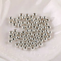 3-14mm round Spacer Beads in CCB Gold Silver White Smooth Loose Ball Beads for DIY Bracelet Jewelry Making Accessories