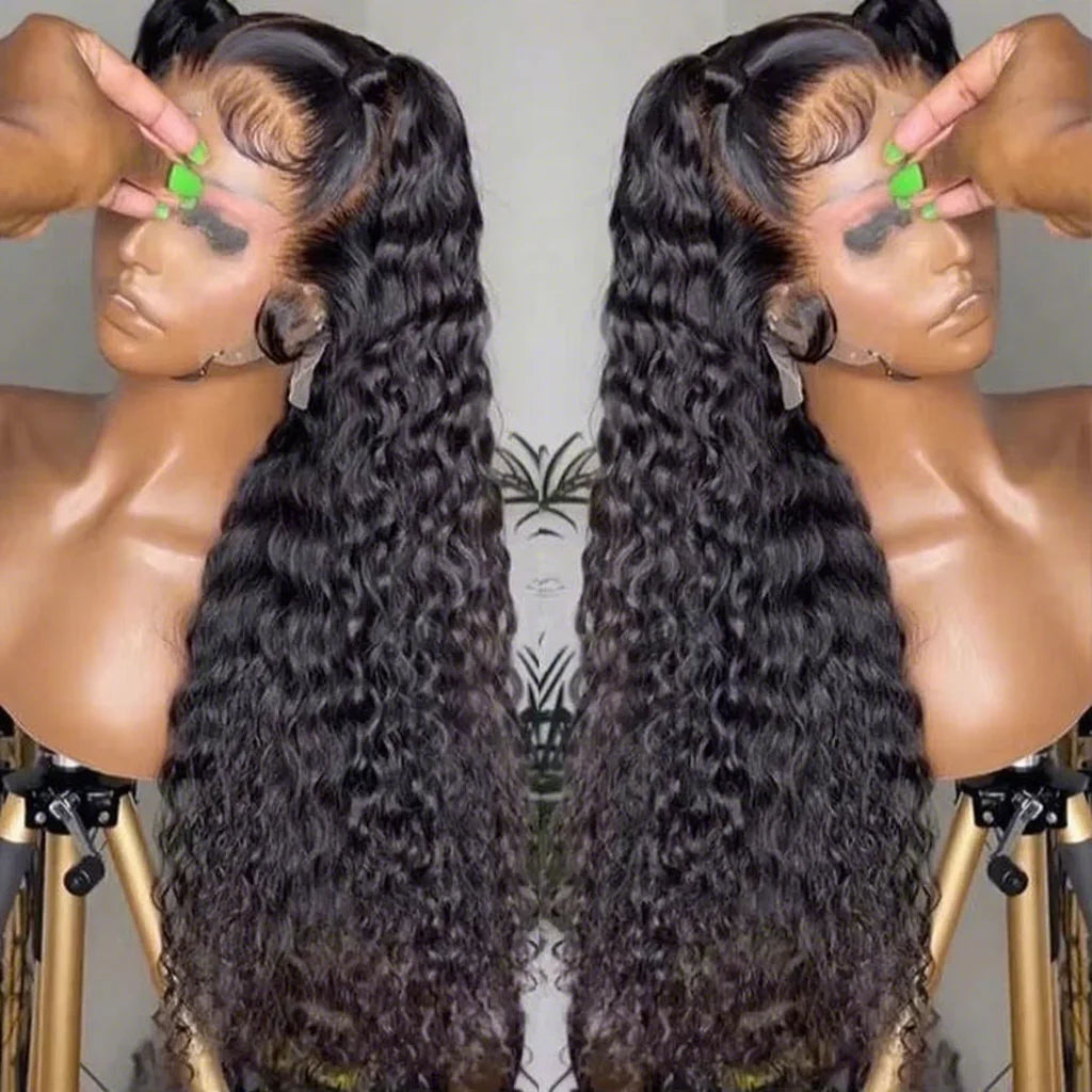 Wholesale Water Wave Wigs Peruvian Hair HD Lace Wigs 100% Virgin Human Hair Vendors 5x5 HD Lace Closure Wigs for Black Women