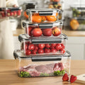 Food Storage Containers Set Airtight Stackable Multifunction Plastic Container Pantry Kitchen Organization Refrigerator Fresh