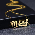 Cutting Name Necklaces DIY Letters Personalized Lace Embellishments Necklaces Holiday Gifts Accessories