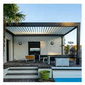 Motorized 3x3 Cheap Aluminum Waterproof Garden Yard Terrace Roof Louver Pavilion Kits Cover Outdoor Canopy Gazebo Pergola