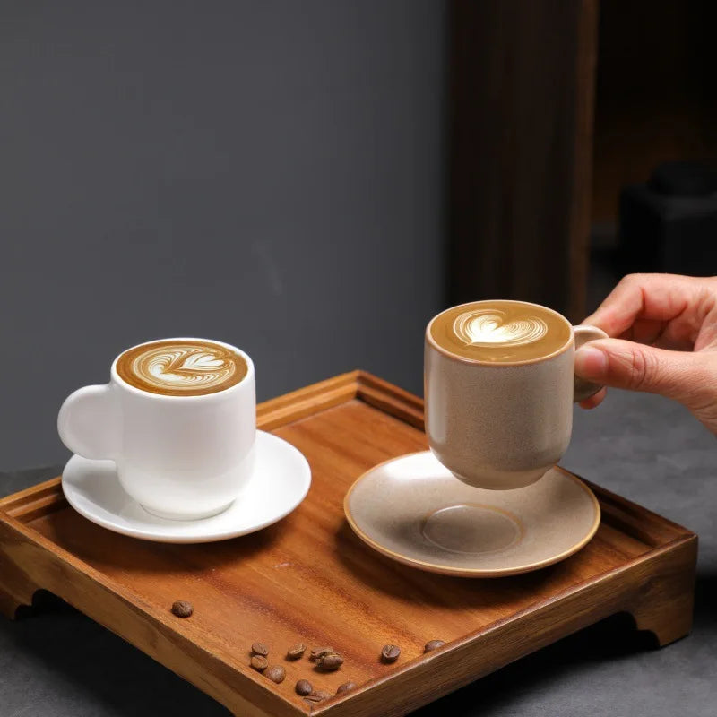 Custom Mini 120ml Espresso Cup with Saucer Set