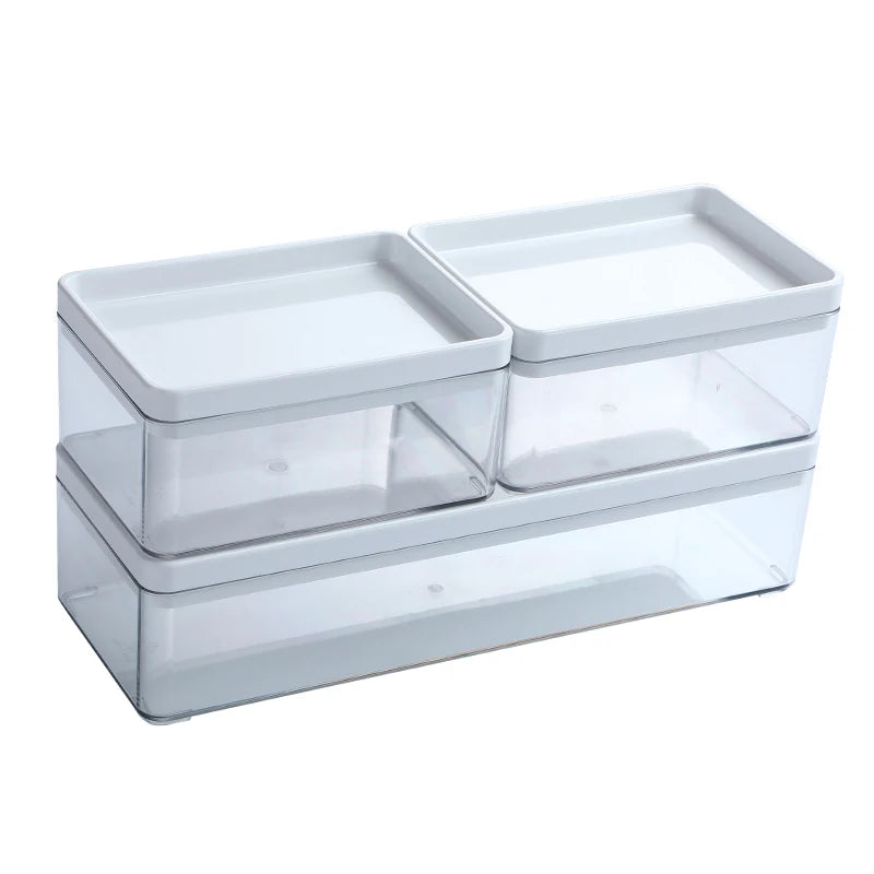 Hot Sale Mini clear Pet Plastic Refrigerator Storage Box with Lid