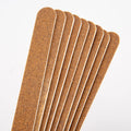 Nail File 80/80 Grit Double Sided Brown Color  Wooden Emery Board Nail Buffering Files
