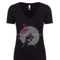 Hot-Fix Lead Free Crystal Stone Custom Fashion Afro Girl Rhinestone Flatback Heat Transfers Design Flower ISO Certified T-shirt