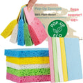 Multicolor Eco-Friendly Biodegradable Compressed Dish Wash Cellulose Sponge Kitchen Dishwashing Cleaning Sponges