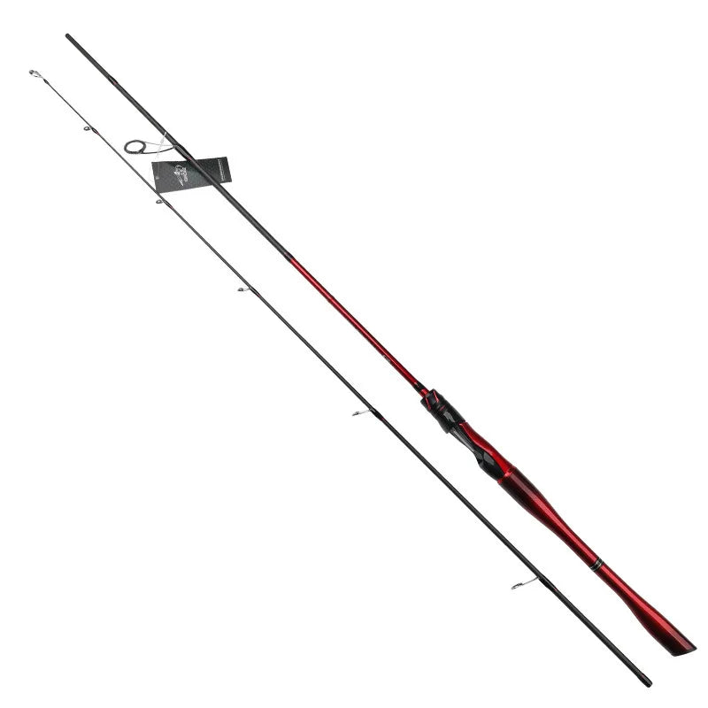 SNEDA Carbon Fishing Lure Rod 2 Sections 1.98m/2.13m Spinning Casting Rod 1/2/3/4 Tips ML/M Rod Pole