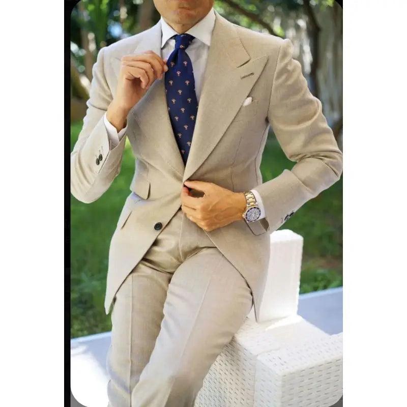 2026 Tailored Made 2 Pieces Men Suits Two Buttons Formal Business Wedding Tuxedo Suits for Men