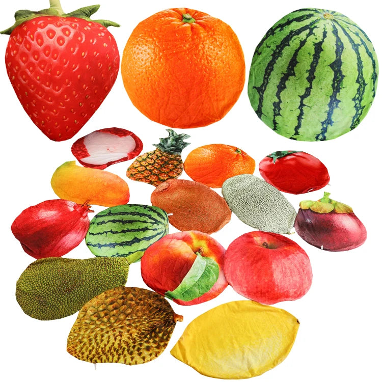 Wholesale Unstuffed Plush Fruit Pillow Skin Toys Throw-pillow Plushie Without Cotton Filling Doll Outer Covering Hull Shell