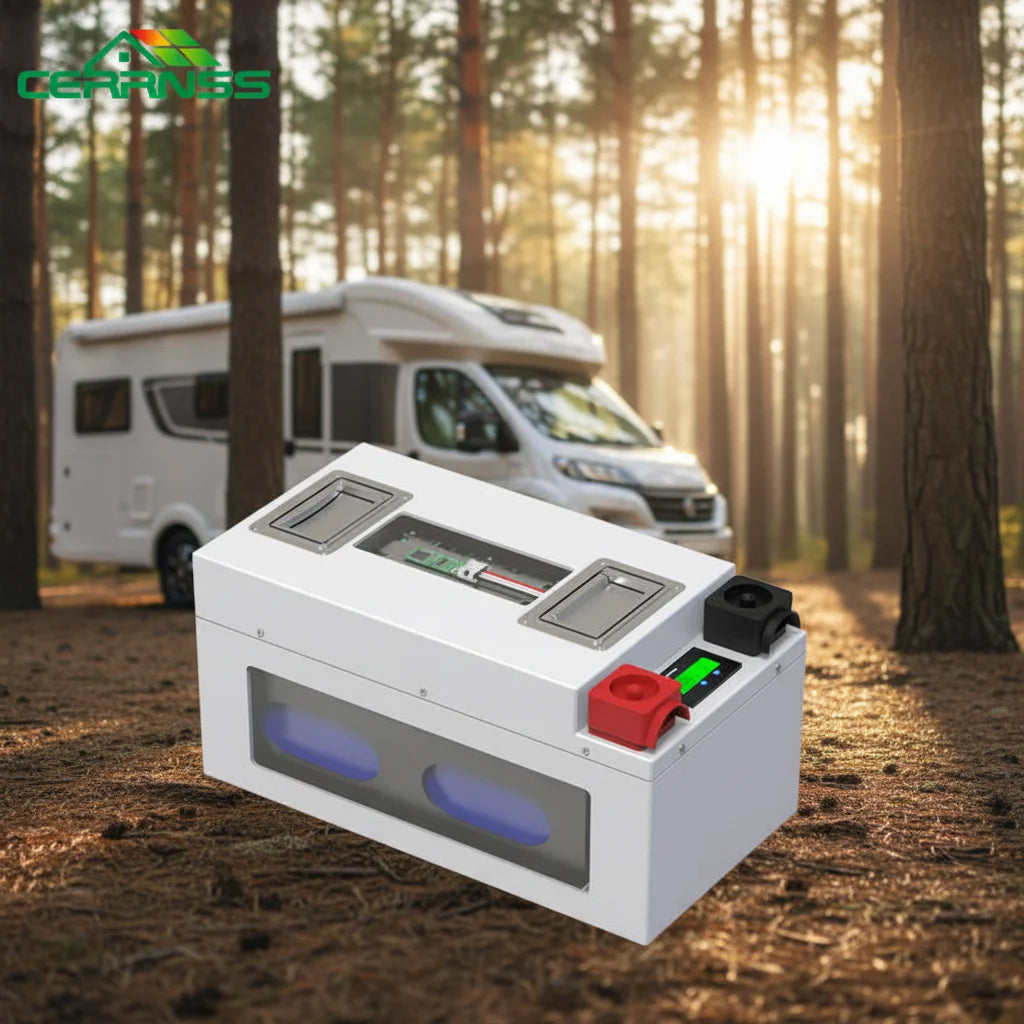 CERRNSS RV Solar Energy Storage 12V 24V 100Ah 150Ah 280Ah Metal Lithium Ion Battery Pack Lifepo4 Battery 24v 200ah 300AH