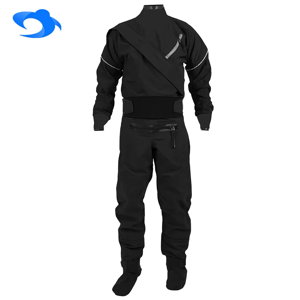 3.0 Ply Dry Suit Waterproof With Latex Cuff Splash Collar Customized Drysuit for Kayaking Paddling