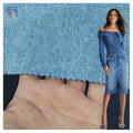 Premium Custom 100 Twill Cotton Textile Denim Fabric 12 oz Plain Washed Denim Jacket Jeans Fabric Cotton Pakistan