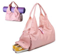 Yewayoga 2023 Hot Sale Eco-Friendly Yoga Mat Bag with Custom Logo Oxford Fabric Pink/Black Sports Shoulder Bag 48x21x25cm