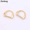 High Quality Real Gold Plating Thick D Ring Metal Bag Ring Handbag Accessories for Belt