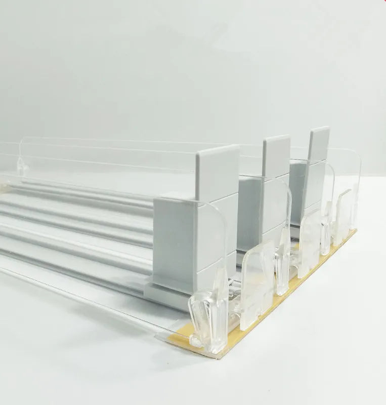 Wholesale Auto-Feed Retail Spring Plastic Supermarket Shelf Pusher System for Sale