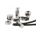 Wholesale Price Custom Elastic Cord Lock Stopper Silver Plating Buckle Elastic Toggle Stopper for Clothes