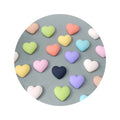 Colorful Heart Flatback Stickers DIY Resin Beads for Children's DIY Toys Shoe Decorative Charms Jewelry Creations