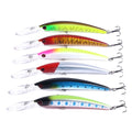 Wholesale MI126 15cm 15g Artificial ABS Hard Plastic Bait Minnow Fishing Lures with Long Tongue Board