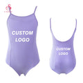 ALA006 Custom LOGO Camisole Straps Training Dancewear Ballet Leotard