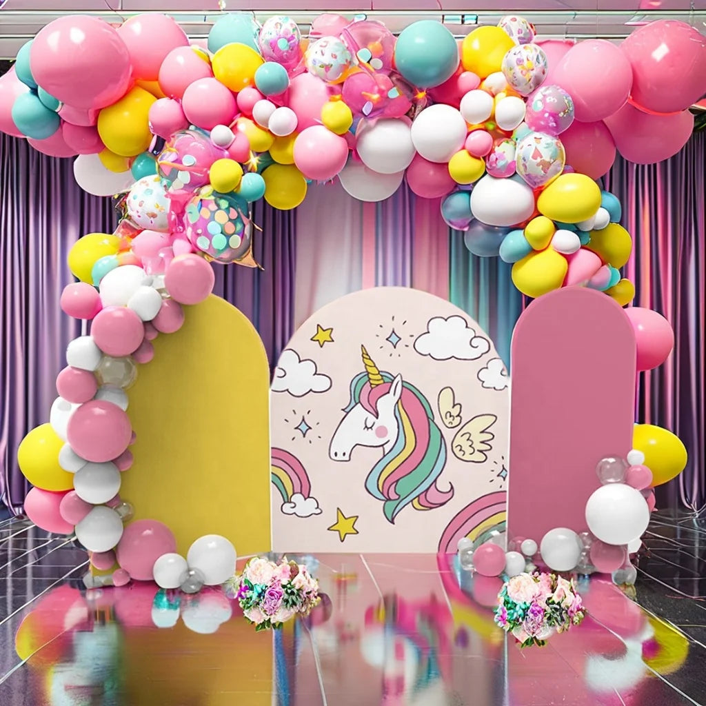 4Monster Customizable Portable Full-Color Aluminum Backdrop Stand for Weddings Exhibitions Event Stage Decorations
