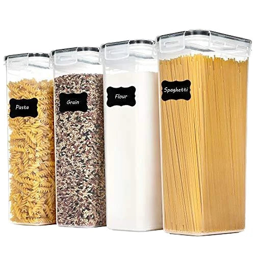 Borosilicate Lid Injection Molded PET Rectangle Fridge Organizer Bins Airtight Food Storage Containers
