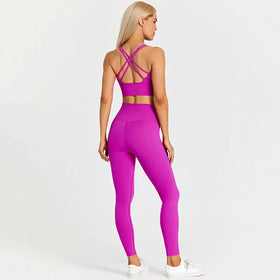 Hot Selling Women Stretchy Compression Squat Proof Lightweight Breathable Bra and Leggings Yoga Sets