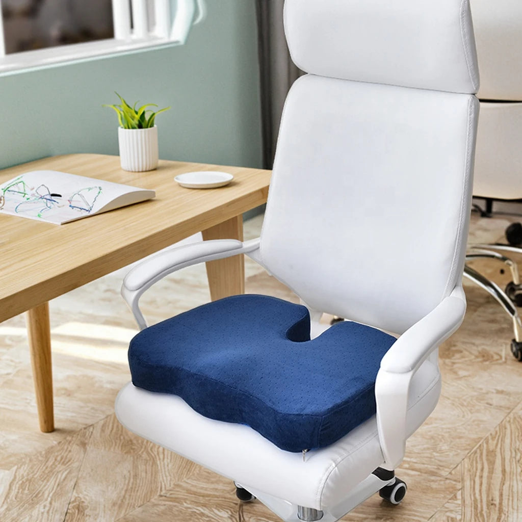 Othorpedic Zero Gravity Coccyx Breathable Memory Foam Pain Relieving Chair Stadium Car Seat Cushion