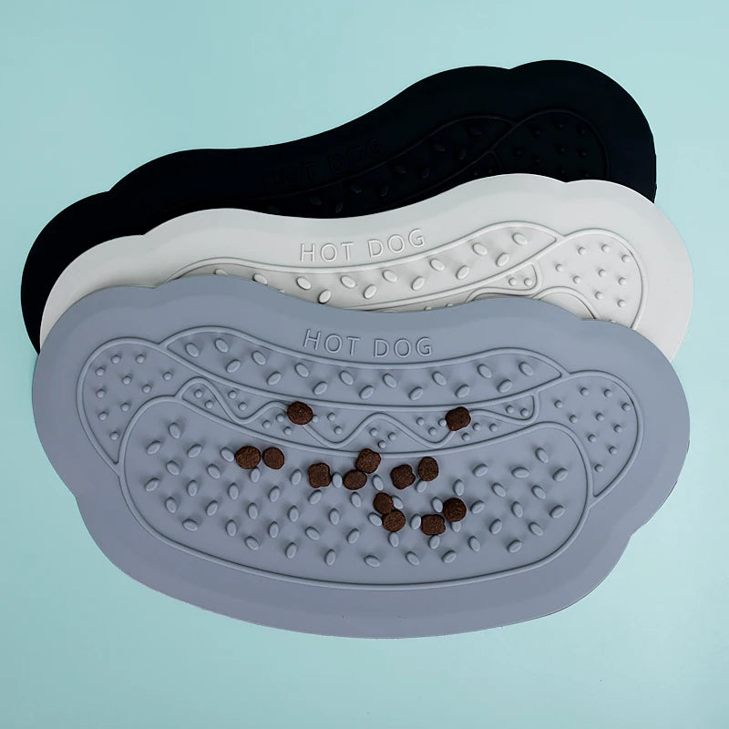 Suction Pet Slow Food Mat Anti-Choking Dog Cat Pet Feeding Mat Food Grade Silicone Pet Lick Mat with Suction