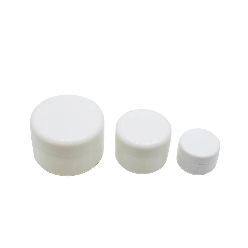 Wholesale Cosmetic Packaging Leak Proof clear White 10g 20g 30g 50g 100g pp Plastic Jar with Seal