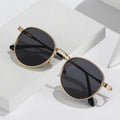 DOISYER High Quality Retro Round UV400 Stainless Steel Metal Sunglasses Women and Men Custom Wholesale Fashion Sun Glasses