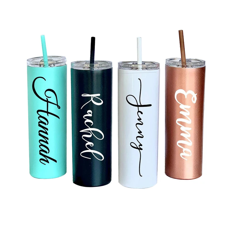 Factory OEM ODM Mix Color Maid of Honor Wine Tumbler Bride and Groom Tumblers