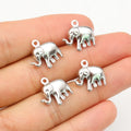 30pc 15x14mm Elephant Charms 316 Stainless Steel Cute Pendant Charms DiyJewelry Making Findings for Necklace Bracelet
