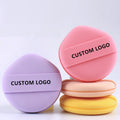 Custom Logo Reusable Soft Eco-Friendly Washable Makeup Blending Sponge Powder Puff Liquid Cream Foundation Elastic Band Cosmetic