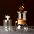 400ML High Borosilicate Glass Camping Portable Iced Cold Brew Coffee Maker Quick Brew Drip Coffee Maker with Adjustable Dripper