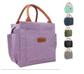 Fashionable Durable Portable Polyester Tote Bag New Style Waterproof Thermal Insulated Lunch Cooler Side Pockets Reusable