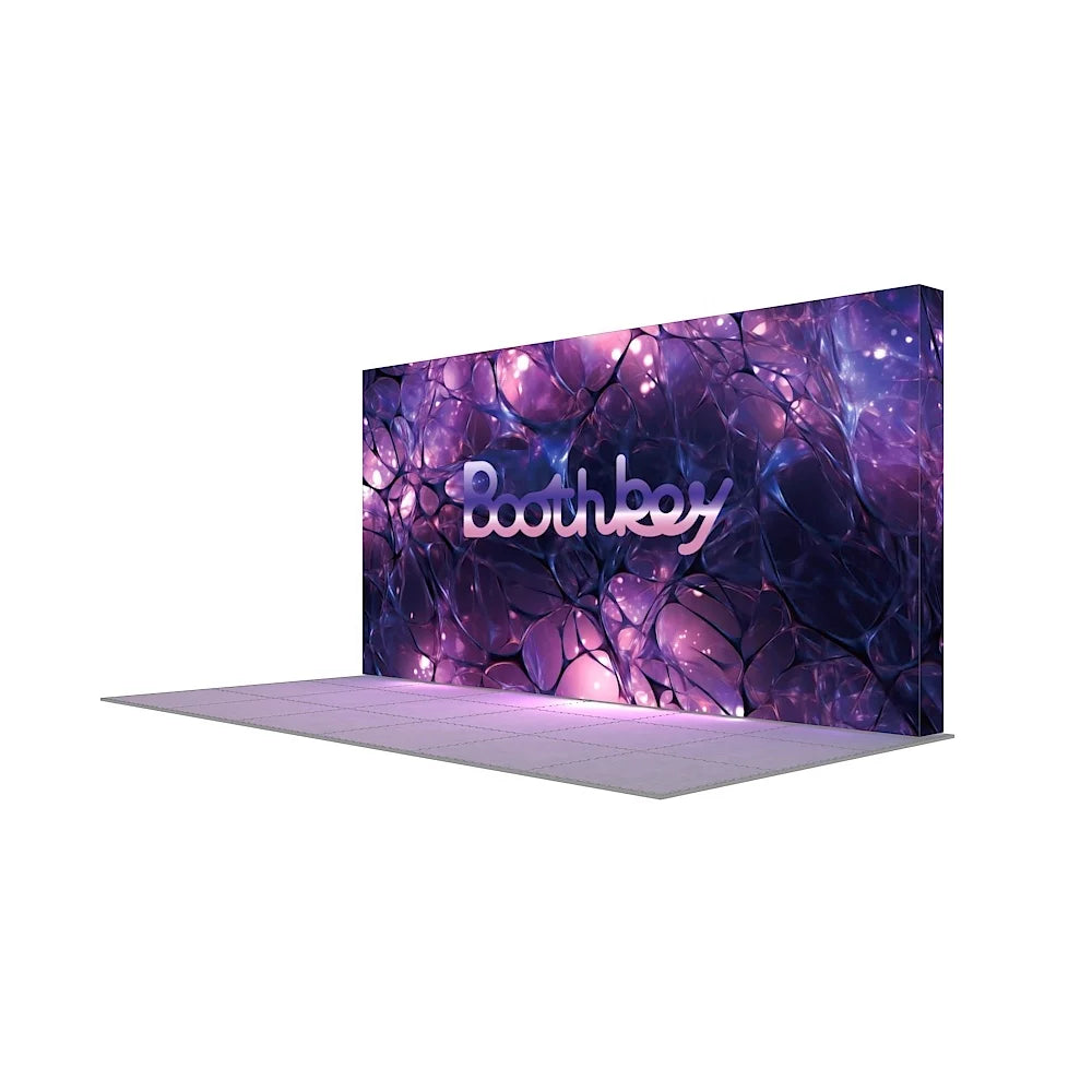 Custom Quick Set Trade Show Booth Aluminum Frame SEG Polyester Fabric LED Backlit Pop Display Light Box for Advertising