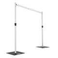 8-14FT Adjustable Upright Aluminium Stands for Pipe Drape Wedding Events Stage Backdrop Decoration Balloon Flower Wall Stand