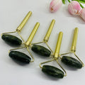 HZ Natural Jade Roller Gua Sha Massager Facial Relaxation Beauty Device for Face and Body Box Packed Jade Single-Head Roller