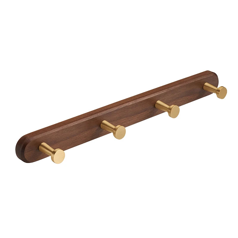 Daili Wall Mounted Steel Coat and Hat Hooks Wood Display Bathroom Towel Metal Door Hanger Versatile Clothing Storage Solution