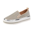 Best Selling Ladies's Sneaker Woven Fashion Women's Thick Bottom Shoes Increase High Rhinestone Trendy Women's Shoes Four Season