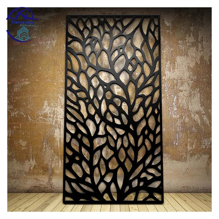 Decorative Perforated Laser Cut Panels Carved Aluminum Panel Laser Cut Screens