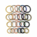 Meetee BK112 20/25/32/38mm Metal O-ring Connection Hook Belt Buckle Bag Hardware Accessories Twist Open Spring Ring