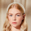 Pearl Headband Princess Rhinestone Bridal Hair Accessories Wedding Headpiece for Bride