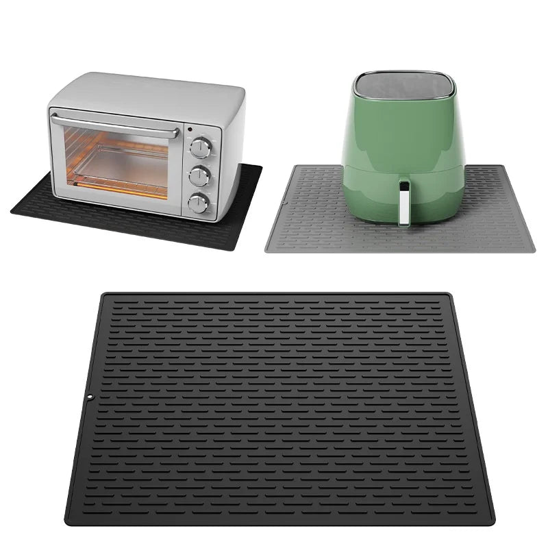 Modern Cross-Border Air Fryer Heat-Resistant Anti-Slip Countertop Protector Oven Waterproof Silicone Mat for Coffee Machine