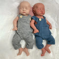 17Inch Artist Paint/Unpainted All Silicone Bebe Reborn Boy Weighted Soft Touch Handmade Newborn Levi Toys for Children Xmas Gift