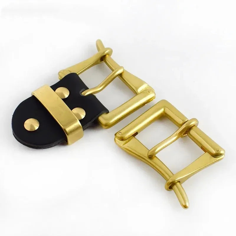 Meetee AP274 40MM Belt Buckle for Man High-End Casual Solid Brass Clip Belt Buckle