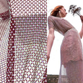 S478  Factory Wholesale Elastic Stretch Rhinestone Mesh Fabric SS10 AB Crystal Mesh Fabric for Clothes Shoes Bags