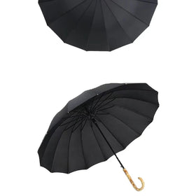 Fashion Hot Sale 23inch Chinese Traditional 16 Panels Bamboo Handle Straight Umbrella