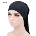 Wholesale 12 Colors Arabian National Costume Modal Bottom Cap Durag Single Monochrome Turkey Muslim Hijab Cap