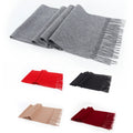 QINGYAN Luxury Wool Scarf Women Women's 100% Pure Wool Scarf Soft Warm Winter Knitted Scarf for Women